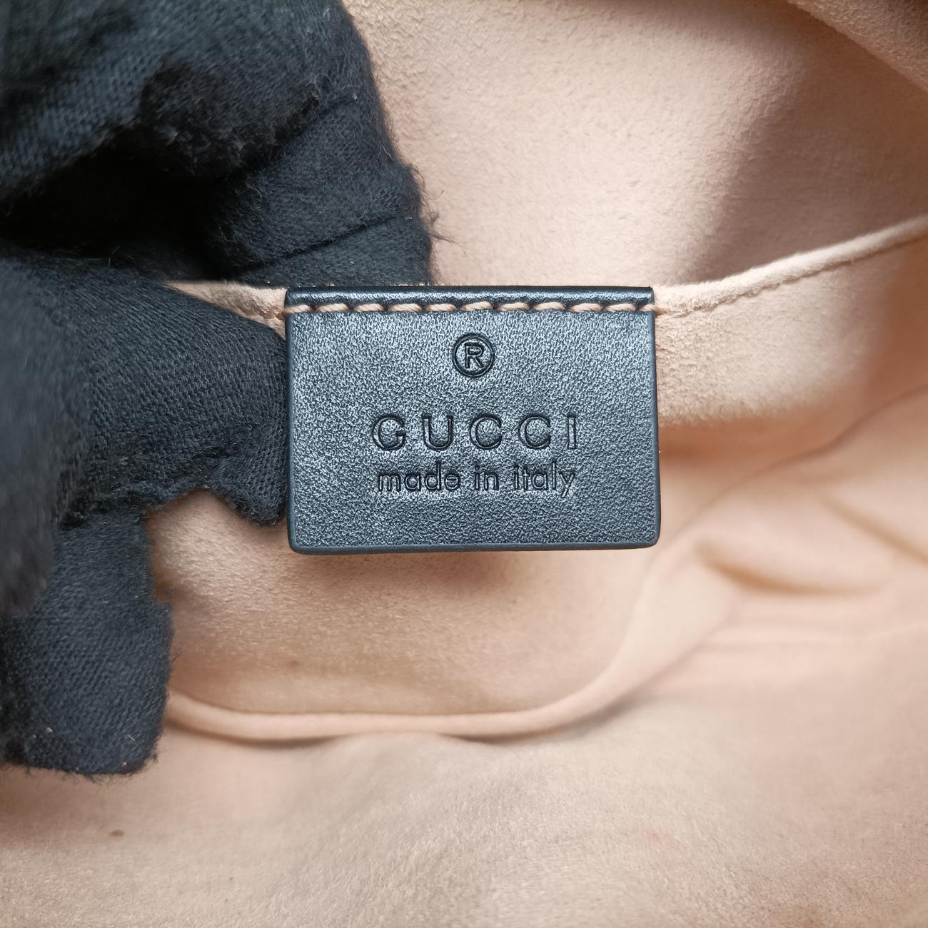 GG MarmontBlackLeather476434E025007695GGマーモントブラックレザー476434E025007695