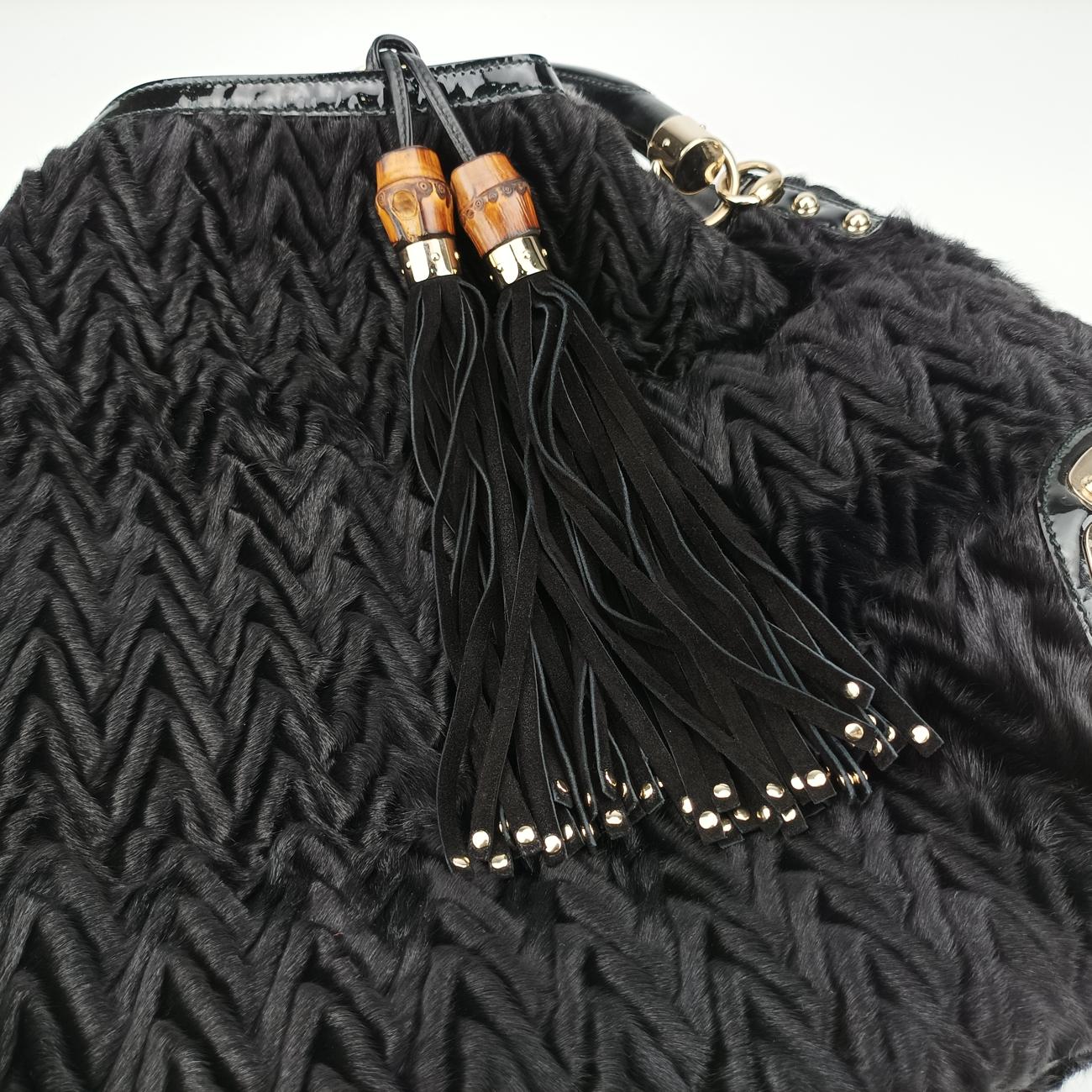 Bamboo Babouska Indy HoboBlackvelour177088I2915970バンブー バブースカ インディ ホーボーブラックベロア177088I2915970