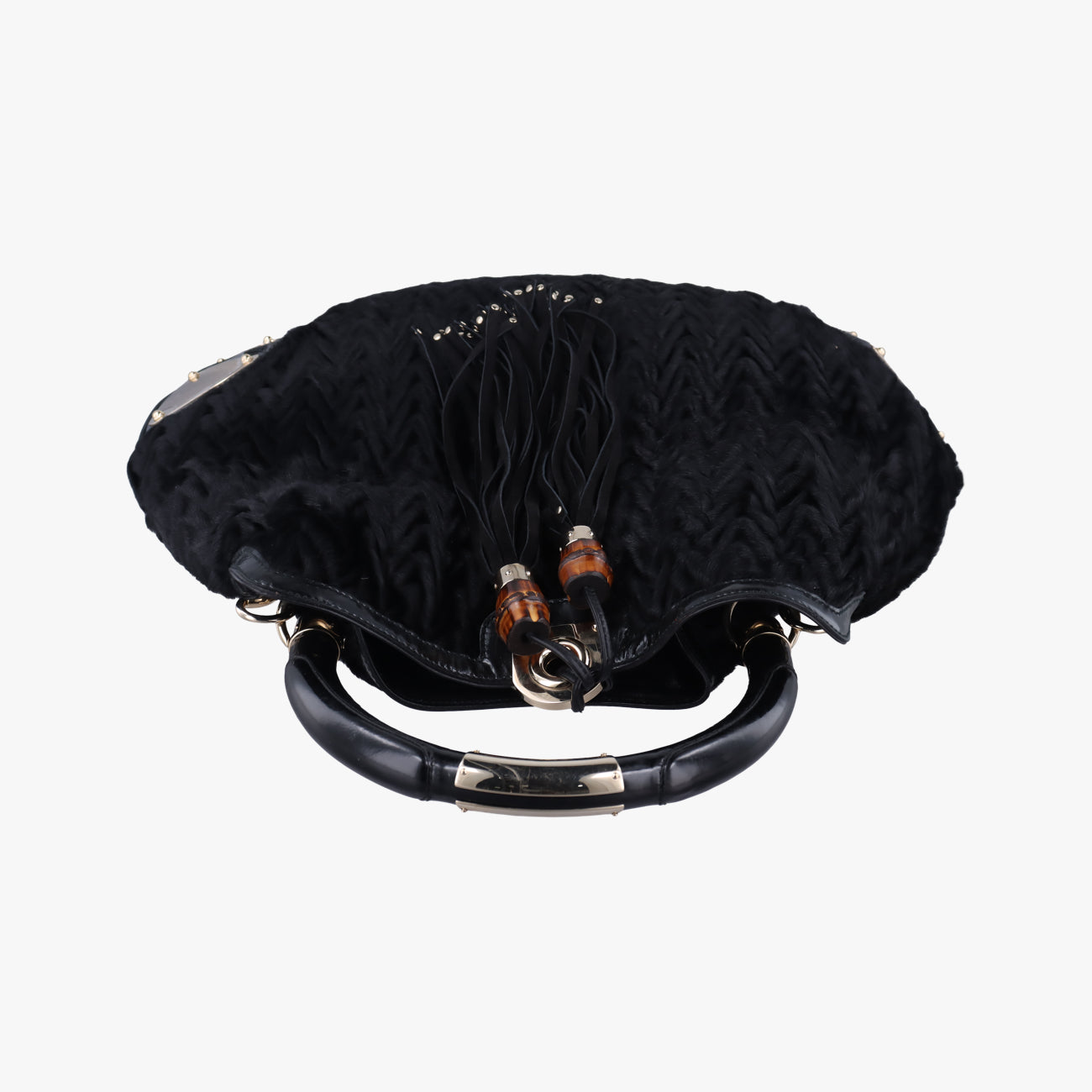 Bamboo Babouska Indy HoboBlackvelour177088I2915970バンブー バブースカ インディ ホーボーブラックベロア177088I2915970