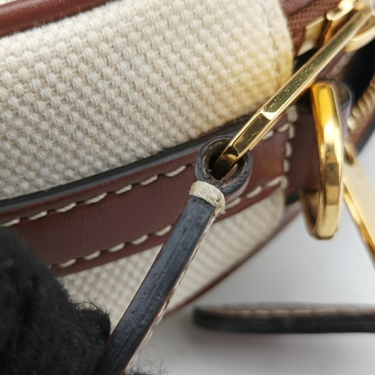 LOUISEBeige×BrownCanvas x LeatherITCORDI17CALルイーズベージュ×ブラウンキャンバス×レザーITCORDI17CAL