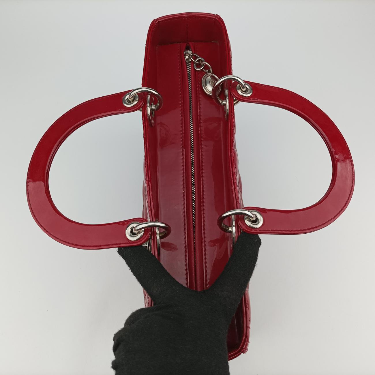 Lady DiorRedpatent16-BO-0121 Bレディディオールレッドパテント16-BO-0121 B