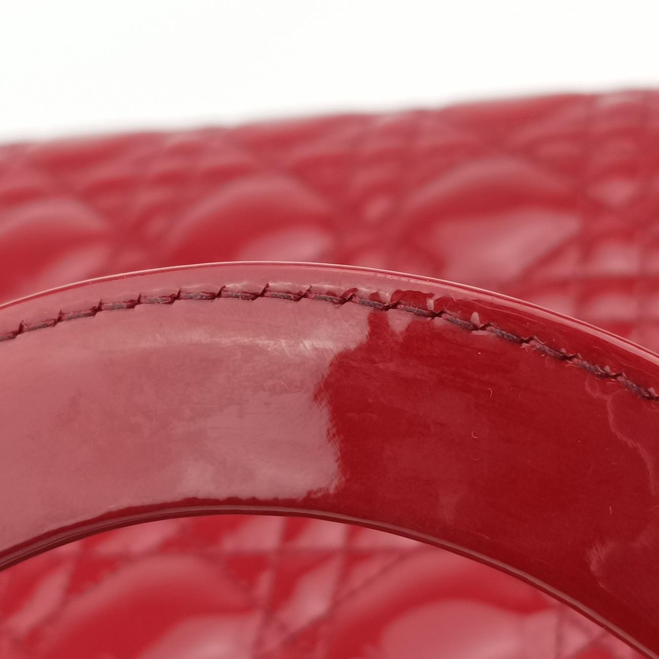 Lady DiorRedpatent16-BO-0121 Bレディディオールレッドパテント16-BO-0121 B