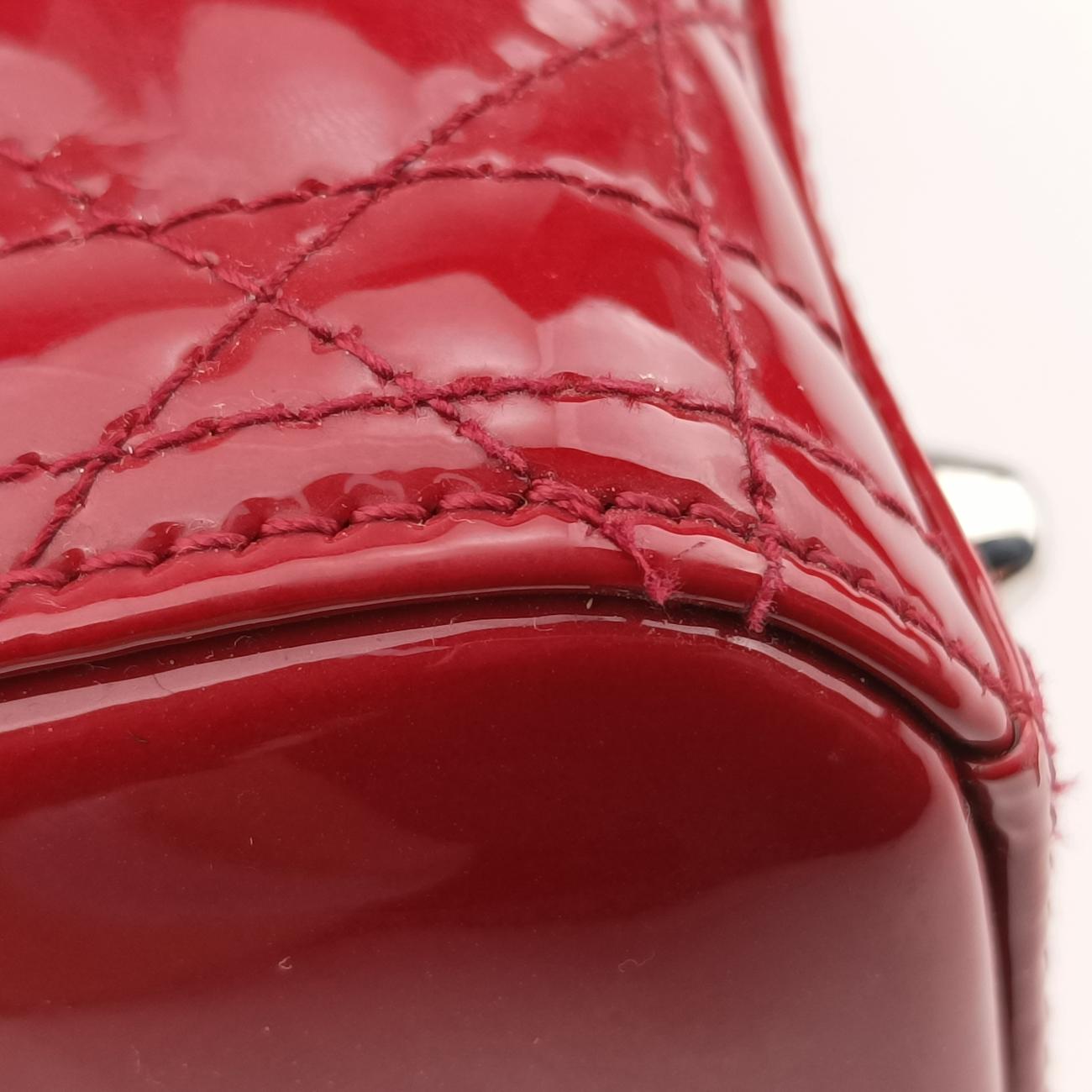 Lady DiorRedpatent16-BO-0121 Bレディディオールレッドパテント16-BO-0121 B