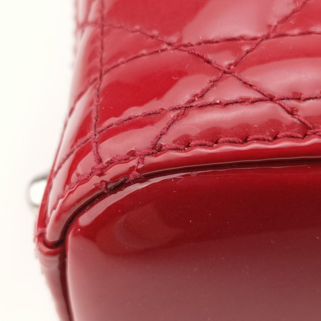 Lady DiorRedpatent16-BO-0121 Bレディディオールレッドパテント16-BO-0121 B