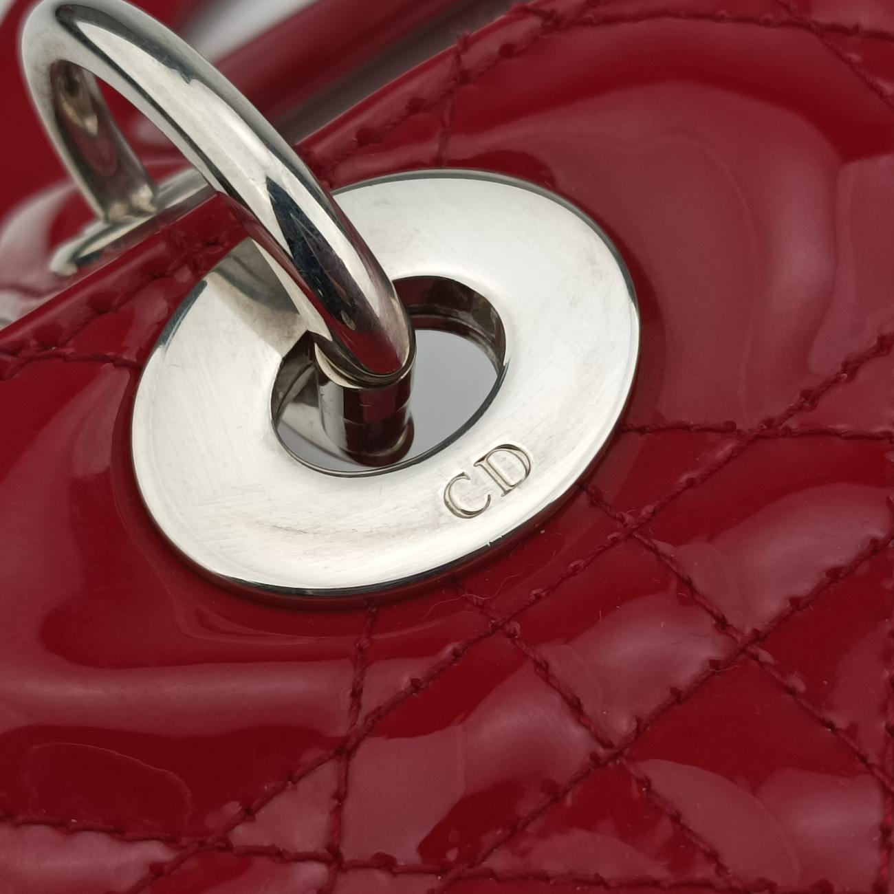 Lady DiorRedpatent16-BO-0121 Bレディディオールレッドパテント16-BO-0121 B