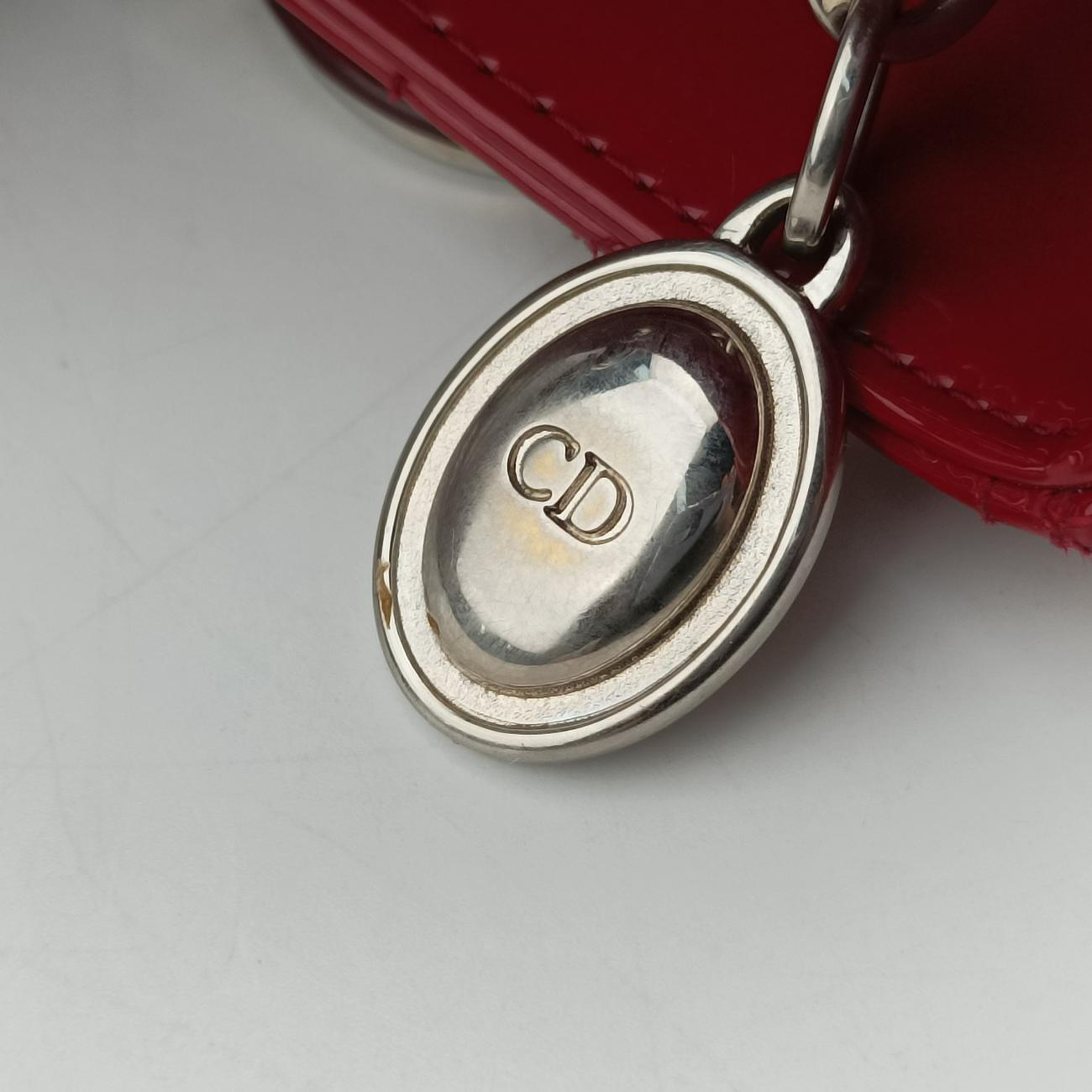 Lady DiorRedpatent16-BO-0121 Bレディディオールレッドパテント16-BO-0121 B