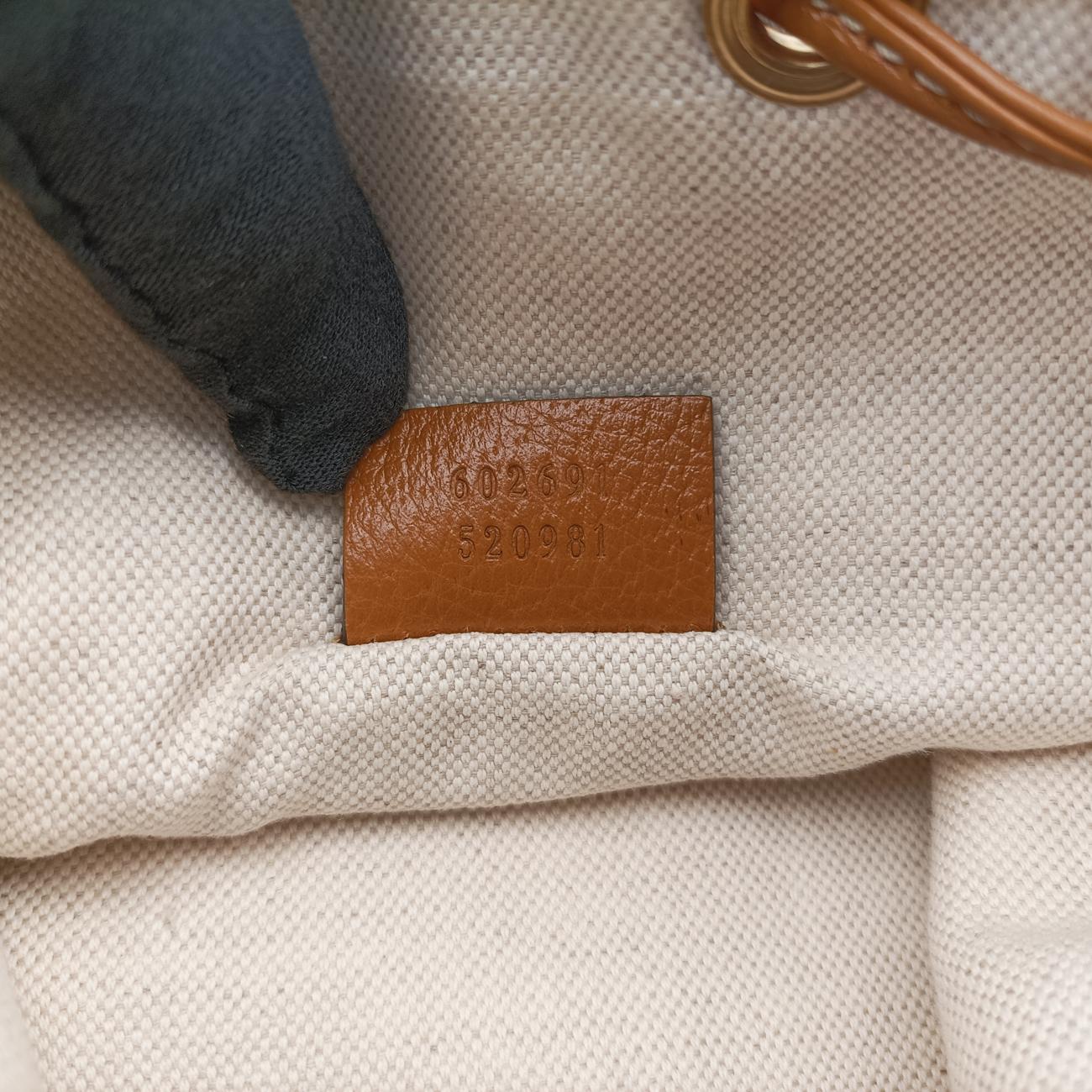 Mickey Mouse Micro GG/Small Bucket BagBrown×MulticolourPVC coated canvas602691B031262202ミッキーマウス マイクロGG/スモールバケットバッグブラウン×マルチカラーPVCコーティングキャンバス602691B031262202