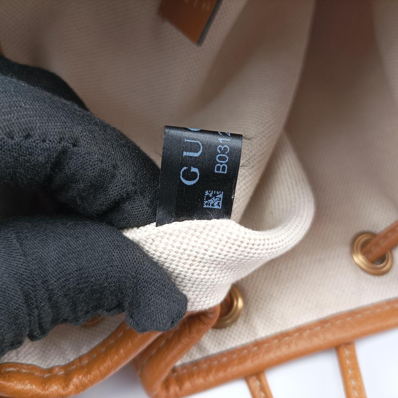 Mickey Mouse Micro GG/Small Bucket BagBrown×MulticolourPVC coated canvas602691B031262202ミッキーマウス マイクロGG/スモールバケットバッグブラウン×マルチカラーPVCコーティングキャンバス602691B031262202