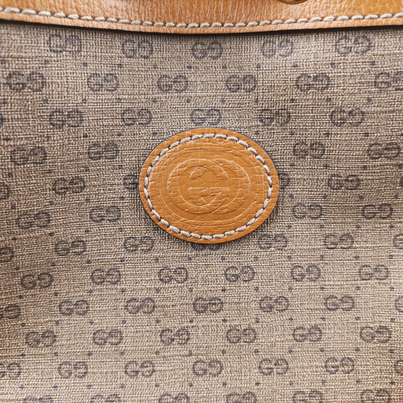 Mickey Mouse Micro GG/Small Bucket BagBrown×MulticolourPVC coated canvas602691B031262202ミッキーマウス マイクロGG/スモールバケットバッグブラウン×マルチカラーPVCコーティングキャンバス602691B031262202