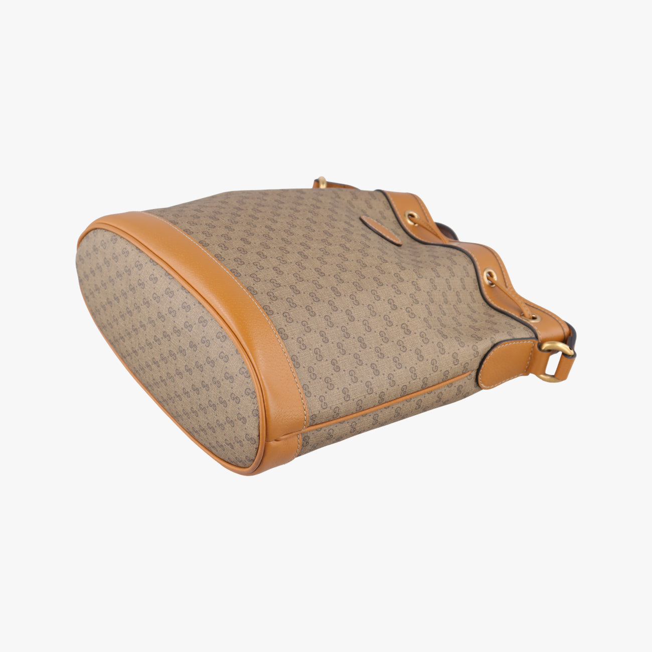 Mickey Mouse Micro GG/Small Bucket BagBrown×MulticolourPVC coated canvas602691B031262202ミッキーマウス マイクロGG/スモールバケットバッグブラウン×マルチカラーPVCコーティングキャンバス602691B031262202