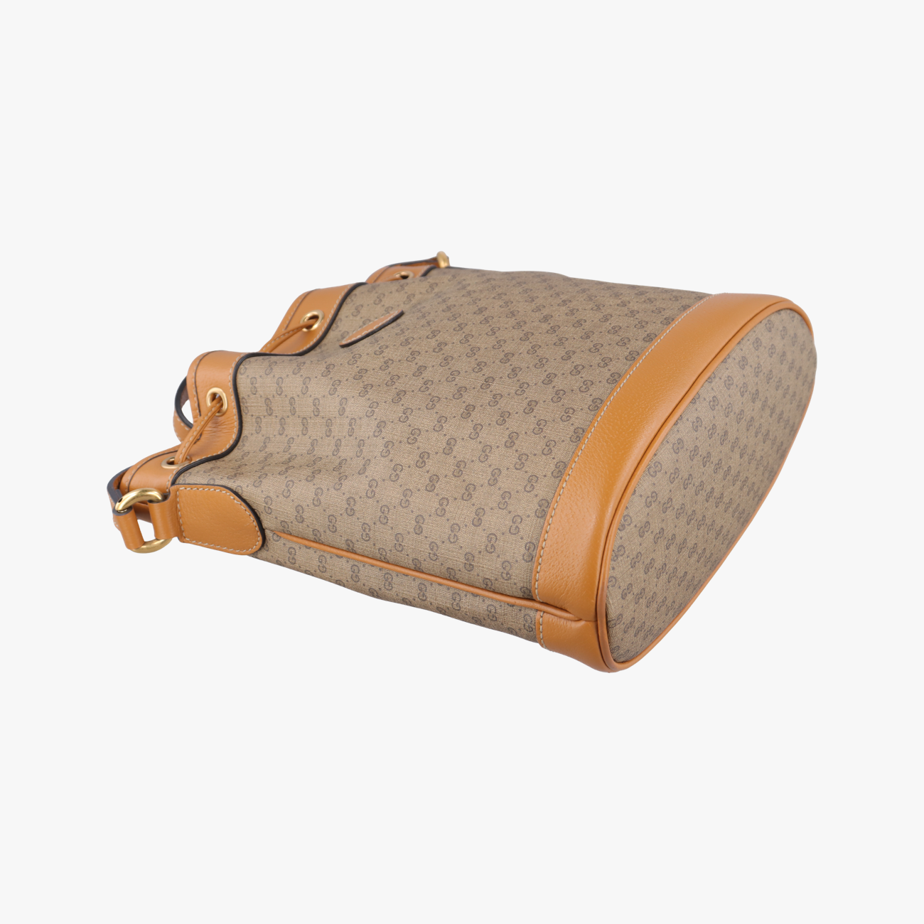 Mickey Mouse Micro GG/Small Bucket BagBrown×MulticolourPVC coated canvas602691B031262202ミッキーマウス マイクロGG/スモールバケットバッグブラウン×マルチカラーPVCコーティングキャンバス602691B031262202