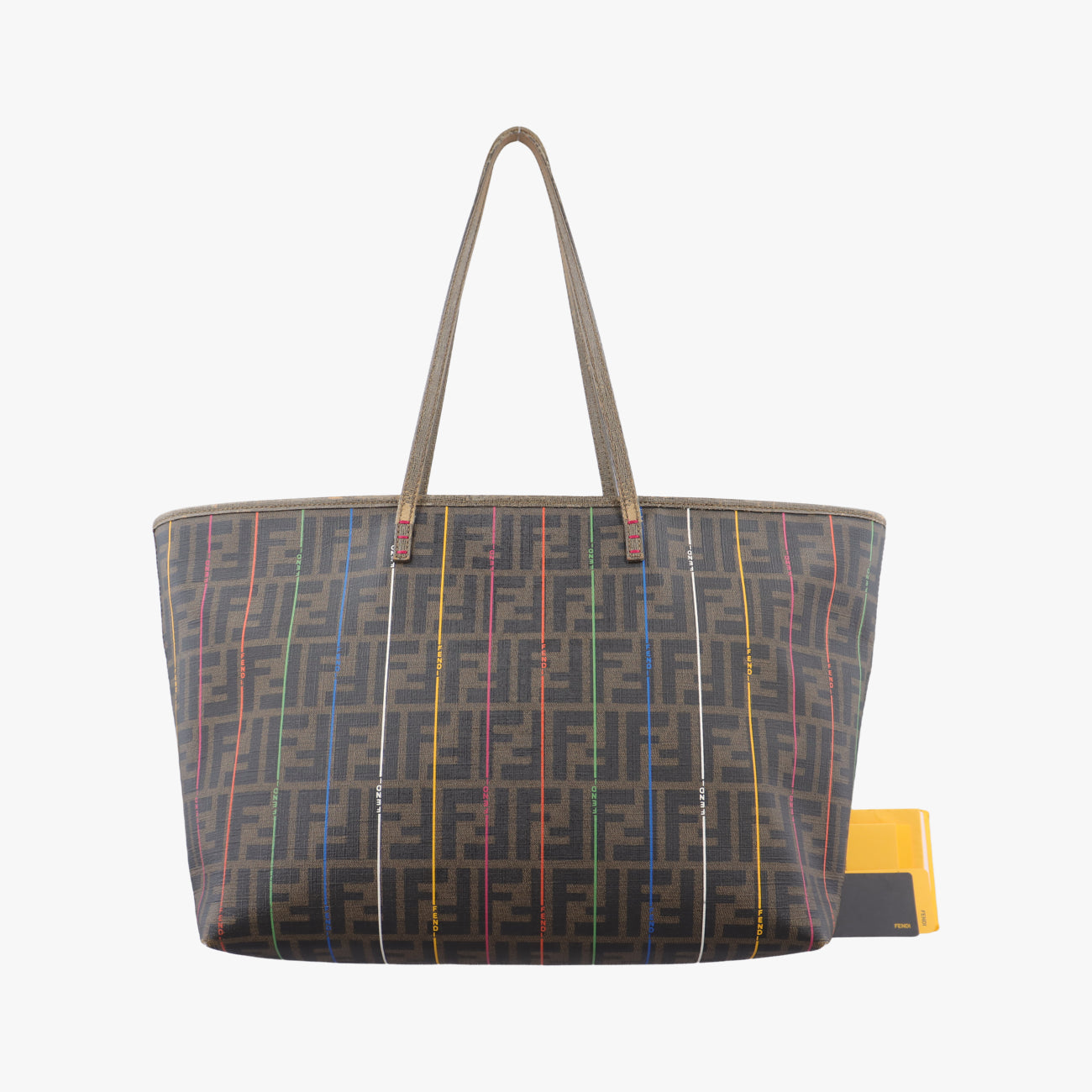 Hollow ToteBrown×MulticolourPVC coated canvas8BH1858BH185-HQP-128-2111プリントロールトートブラウン×マルチカラーPVCコーティングキャンバス8BH1858BH185-HQP-128-2111