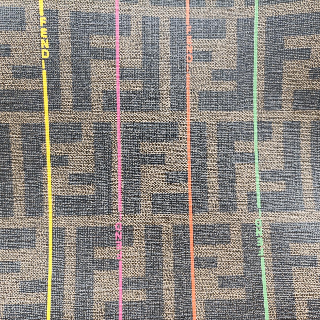 Hollow ToteBrown×MulticolourPVC coated canvas8BH1858BH185-HQP-128-2111プリントロールトートブラウン×マルチカラーPVCコーティングキャンバス8BH1858BH185-HQP-128-2111