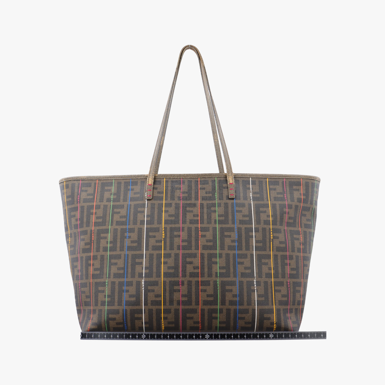 Hollow ToteBrown×MulticolourPVC coated canvas8BH1858BH185-HQP-128-2111プリントロールトートブラウン×マルチカラーPVCコーティングキャンバス8BH1858BH185-HQP-128-2111