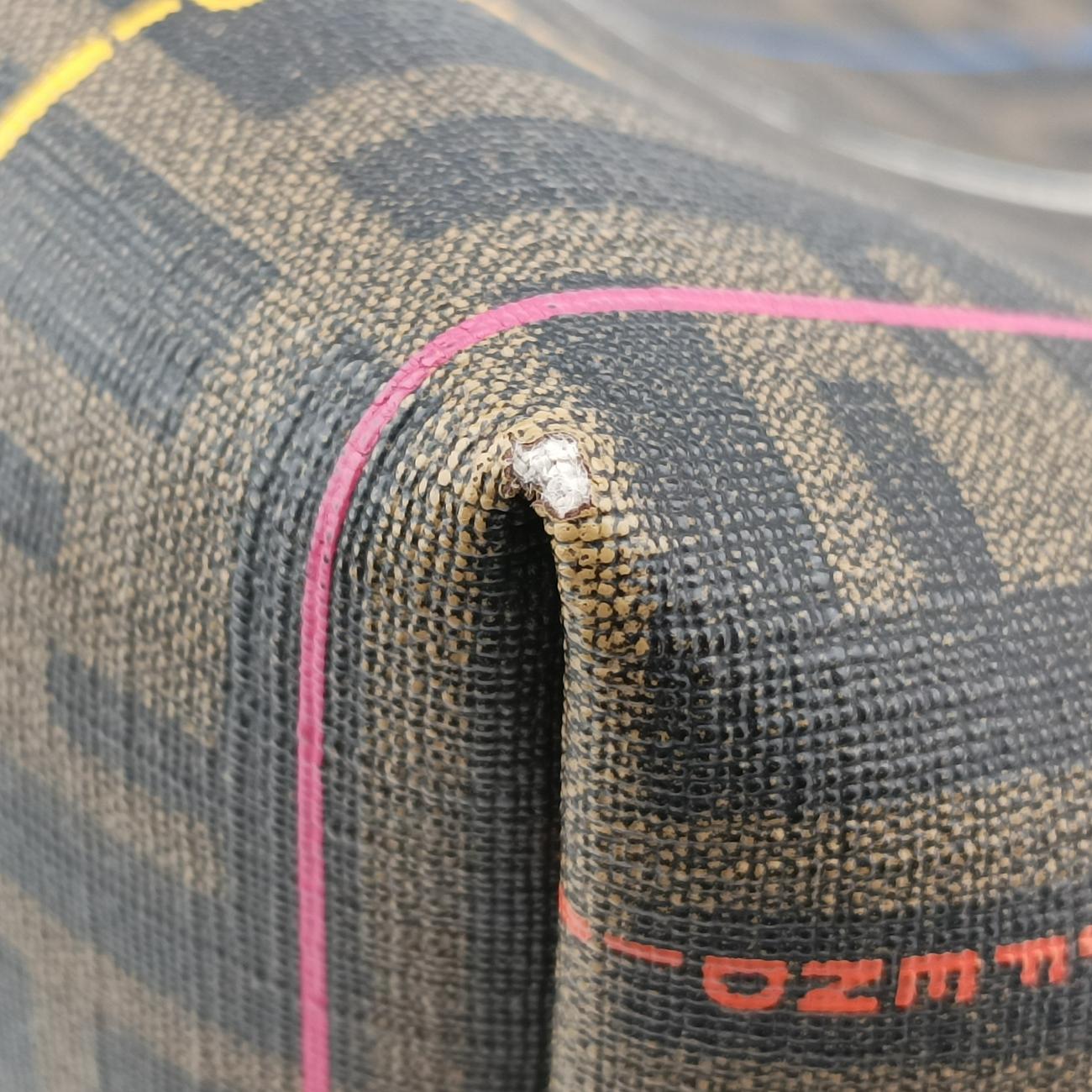 Hollow ToteBrown×MulticolourPVC coated canvas8BH1858BH185-HQP-128-2111プリントロールトートブラウン×マルチカラーPVCコーティングキャンバス8BH1858BH185-HQP-128-2111