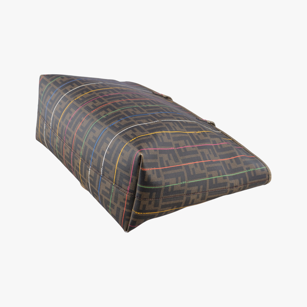 Hollow ToteBrown×MulticolourPVC coated canvas8BH1858BH185-HQP-128-2111プリントロールトートブラウン×マルチカラーPVCコーティングキャンバス8BH1858BH185-HQP-128-2111