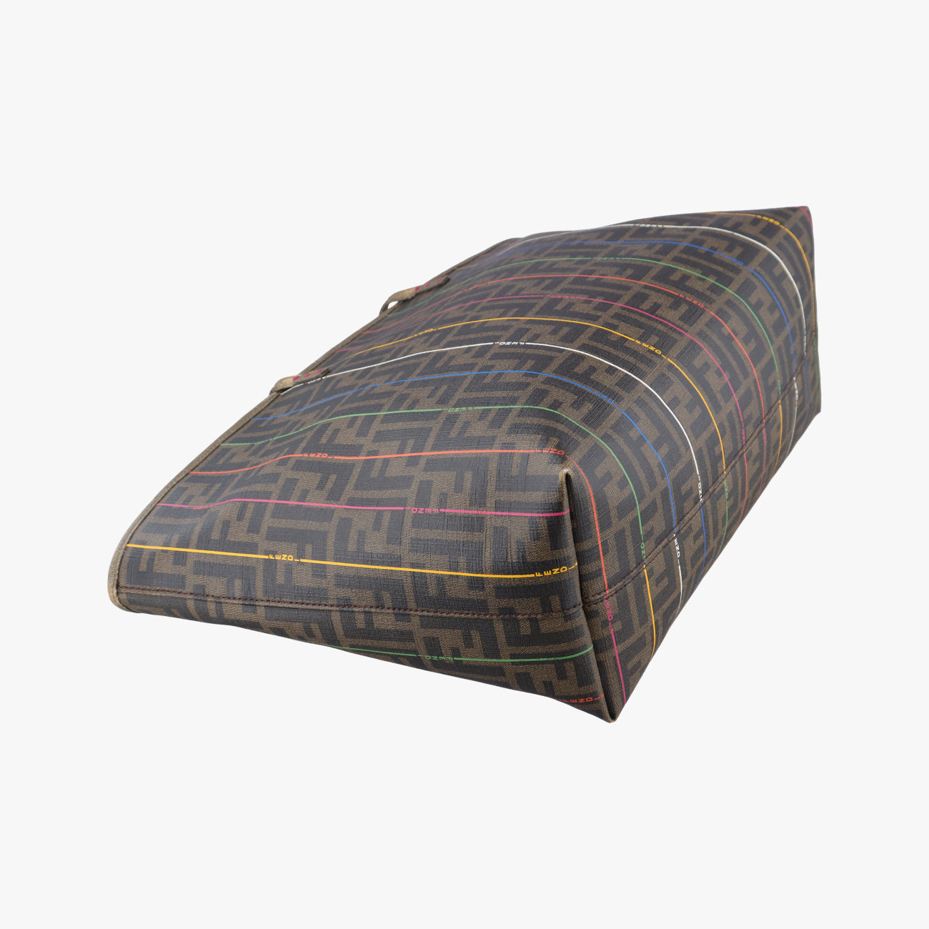 Hollow ToteBrown×MulticolourPVC coated canvas8BH1858BH185-HQP-128-2111プリントロールトートブラウン×マルチカラーPVCコーティングキャンバス8BH1858BH185-HQP-128-2111