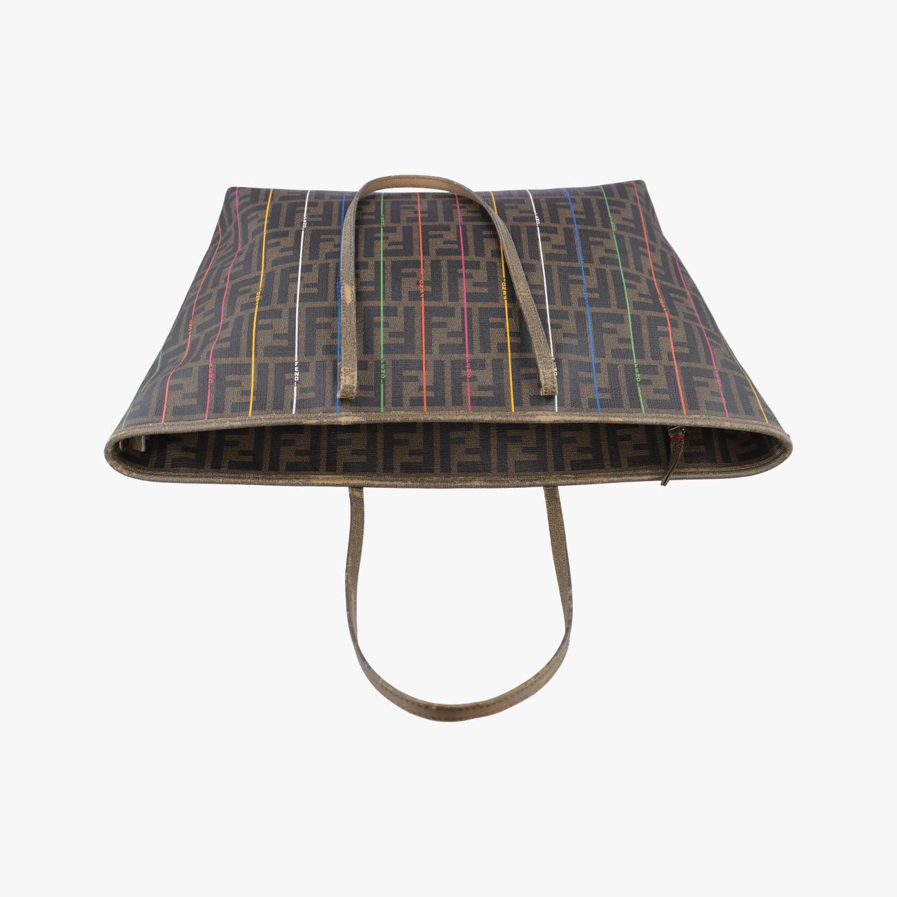 Hollow ToteBrown×MulticolourPVC coated canvas8BH1858BH185-HQP-128-2111プリントロールトートブラウン×マルチカラーPVCコーティングキャンバス8BH1858BH185-HQP-128-2111