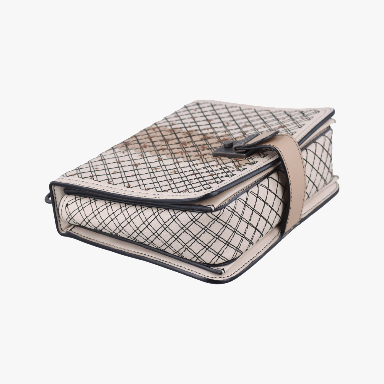 IntrecciatoBrown x White x BeigeLeatherB06323601Pイントレチャートブラウン×ホワイト×ベージュレザーB06323601P