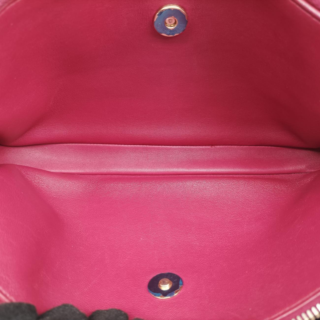 Crown CC Double ZipBordeauxPatent×LeatherA9266620501866マトラッセ クラウン CC ダブル ジップボルドーパテント×レザーA9266620501866