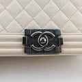 BOY CHANELbeigeLeatherA6708619476226ボーイシャネルベージュレザーA6708619476226