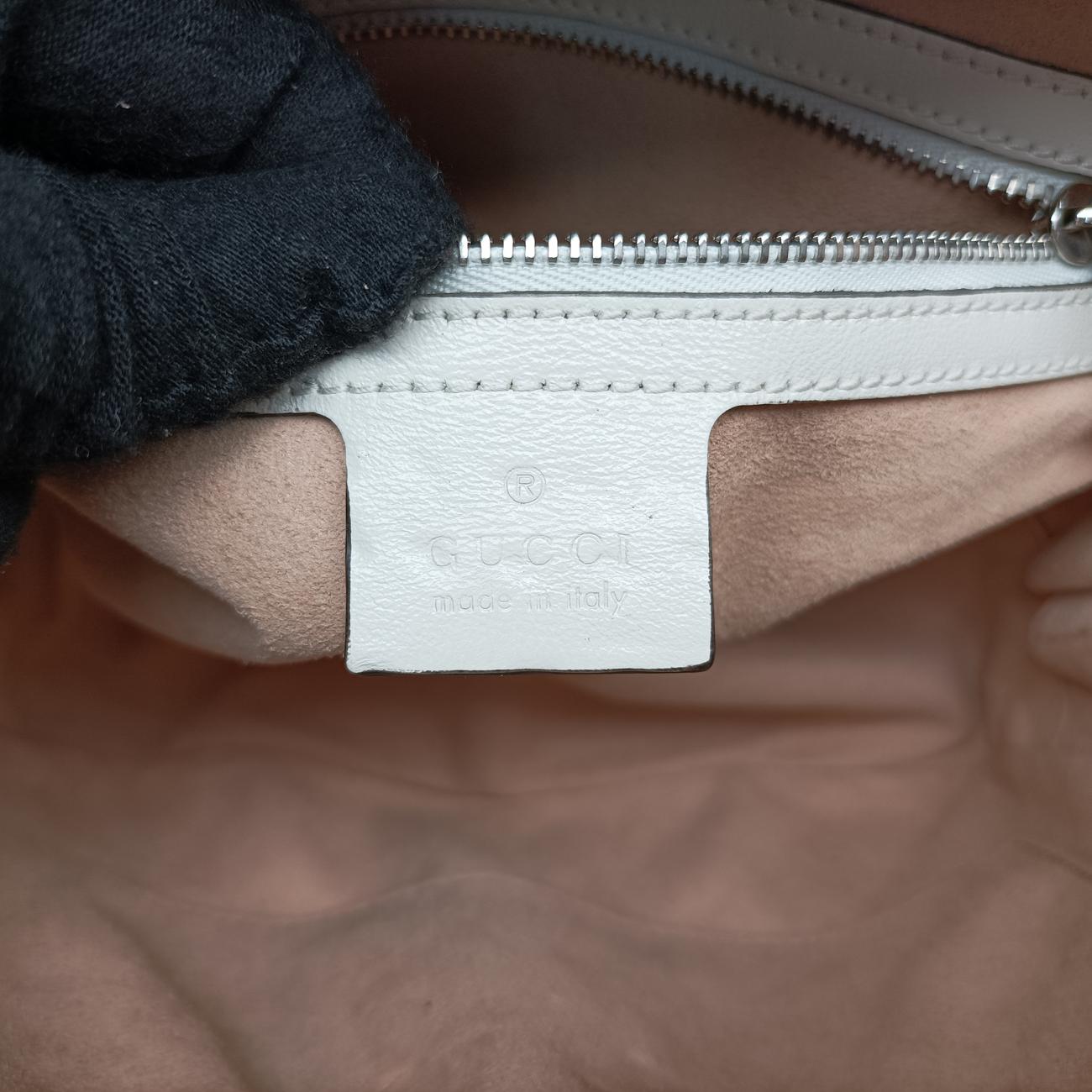 GG Marmont Bamboo Top HandleBlueLeather602270A031721972GGマーモント バンブー トップ ハンドルブルーレザー602270A031721972