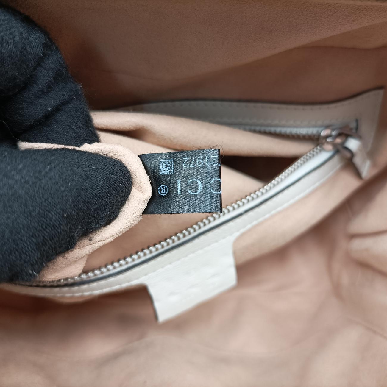 GG Marmont Bamboo Top HandleBlueLeather602270A031721972GGマーモント バンブー トップ ハンドルブルーレザー602270A031721972