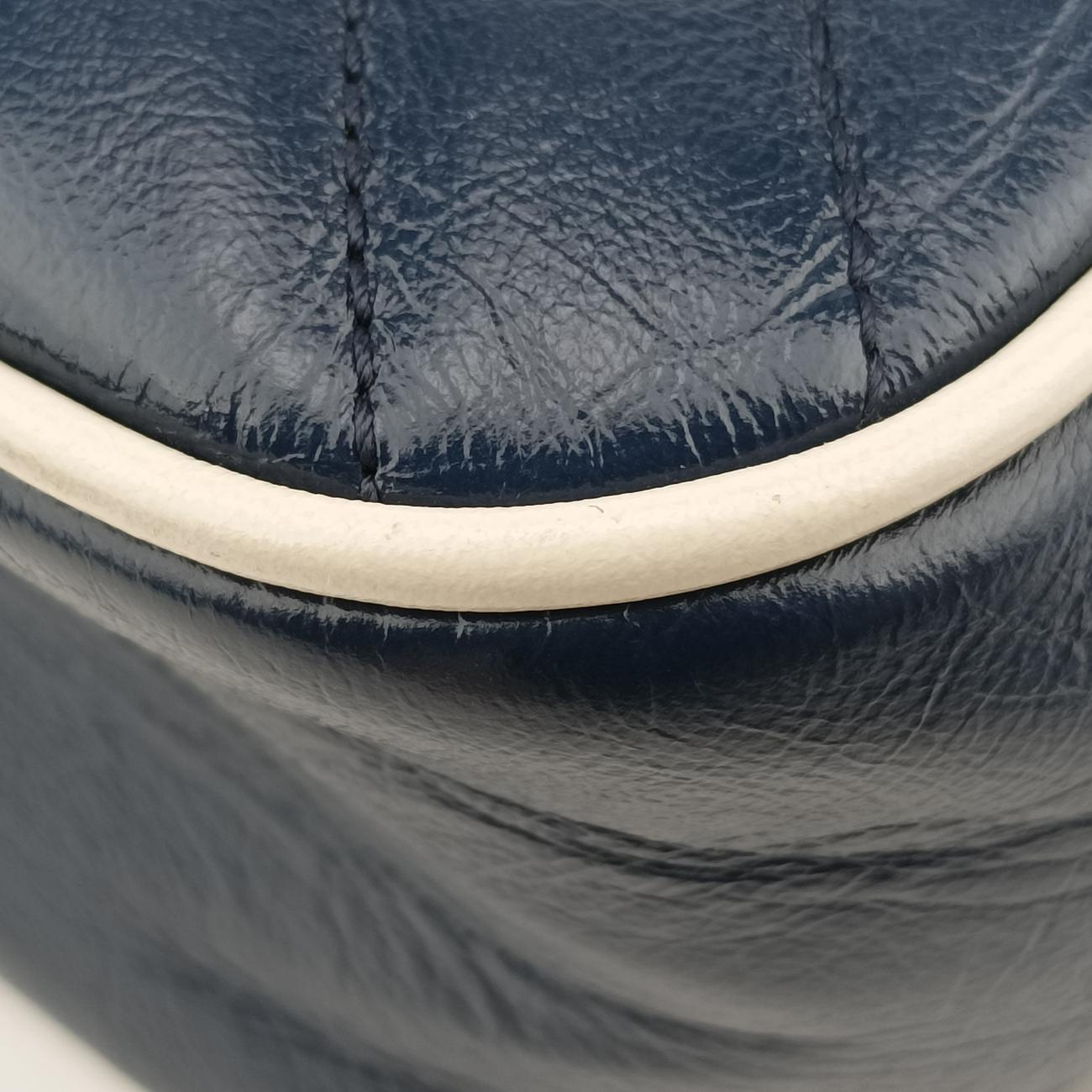 GG Marmont Bamboo Top HandleBlueLeather602270A031721972GGマーモント バンブー トップ ハンドルブルーレザー602270A031721972