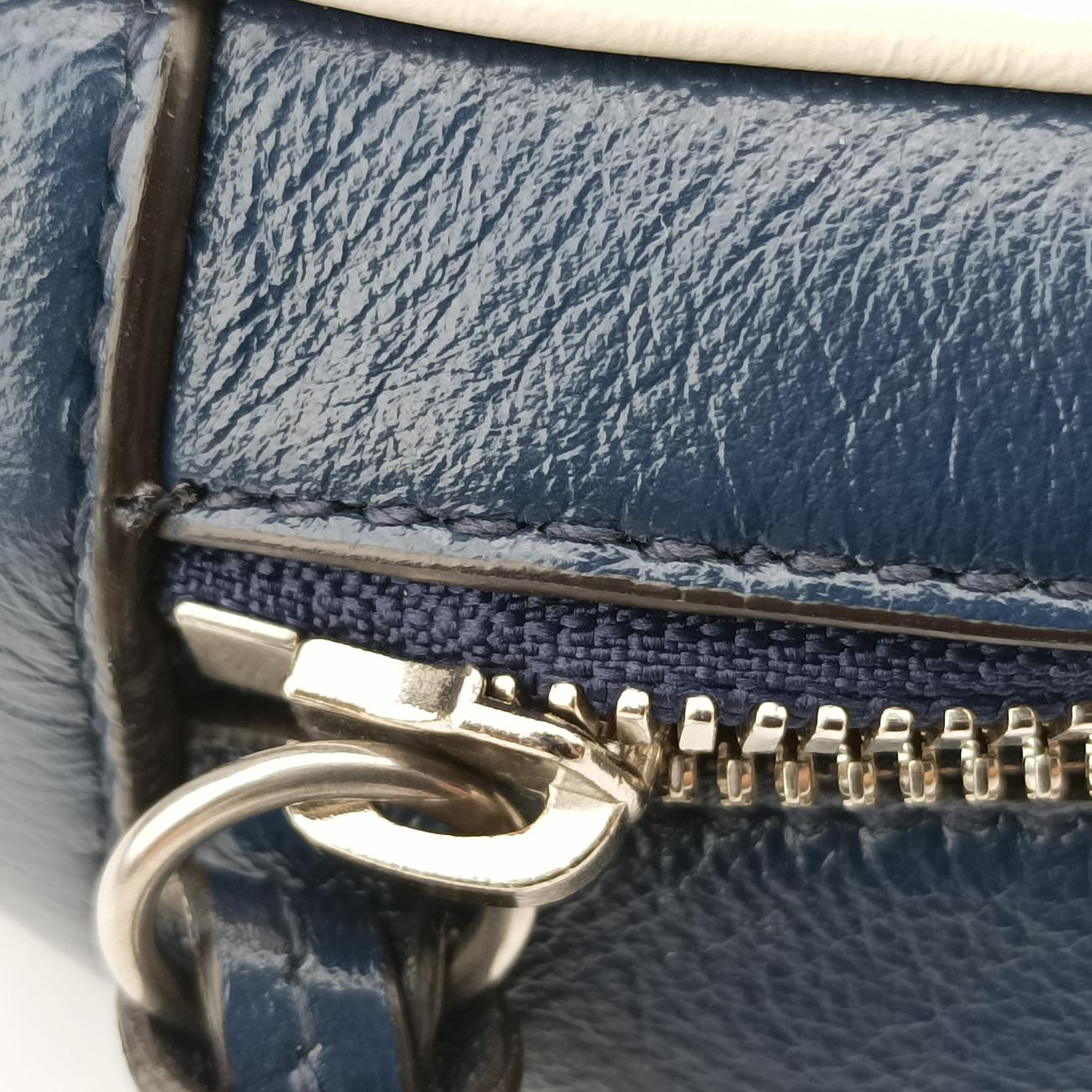 GG Marmont Bamboo Top HandleBlueLeather602270A031721972GGマーモント バンブー トップ ハンドルブルーレザー602270A031721972