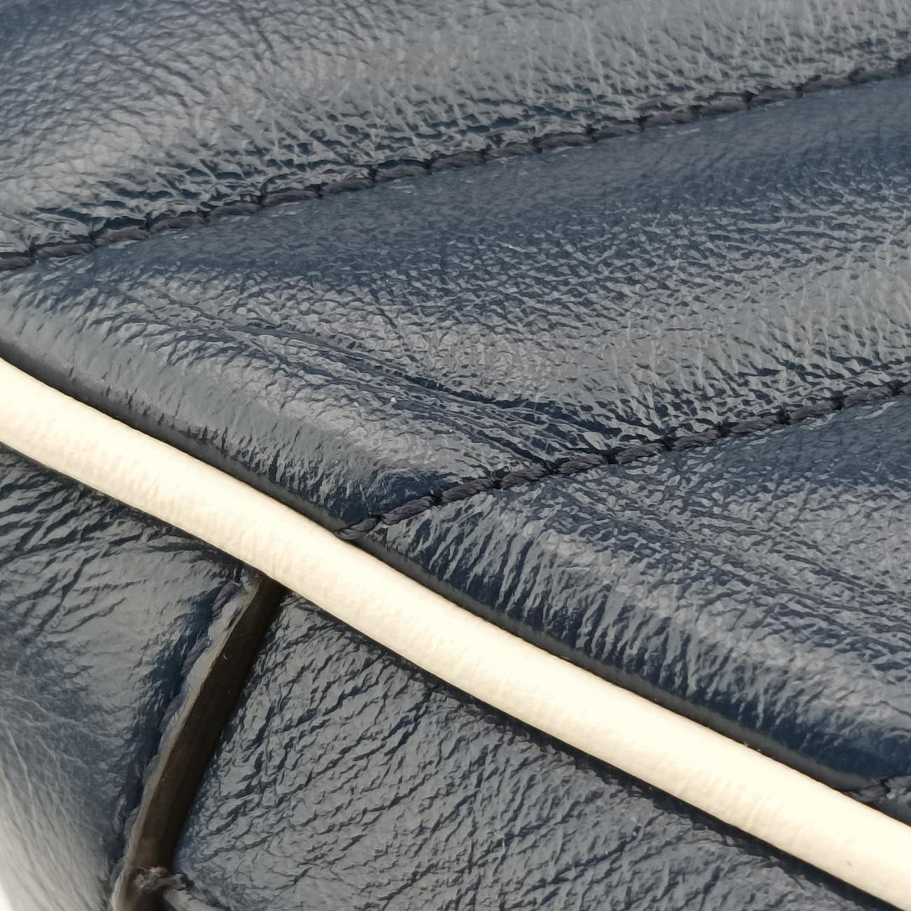 GG Marmont Bamboo Top HandleBlueLeather602270A031721972GGマーモント バンブー トップ ハンドルブルーレザー602270A031721972