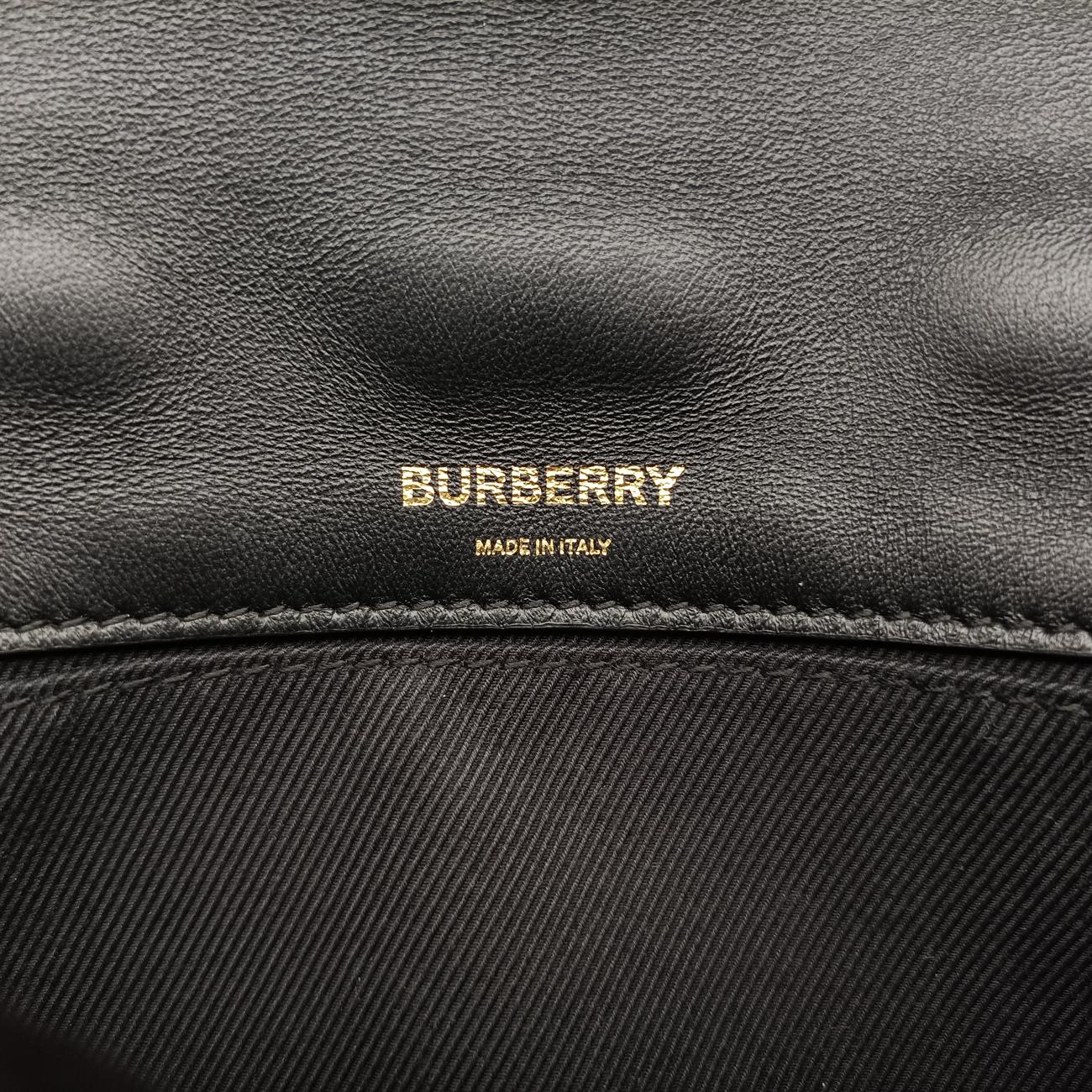 Quilted Lola TB logoBlackLeatherITPELMAG8526PRAキルティング ローラ TB ロゴブラックレザーITPELMAG8526PRA