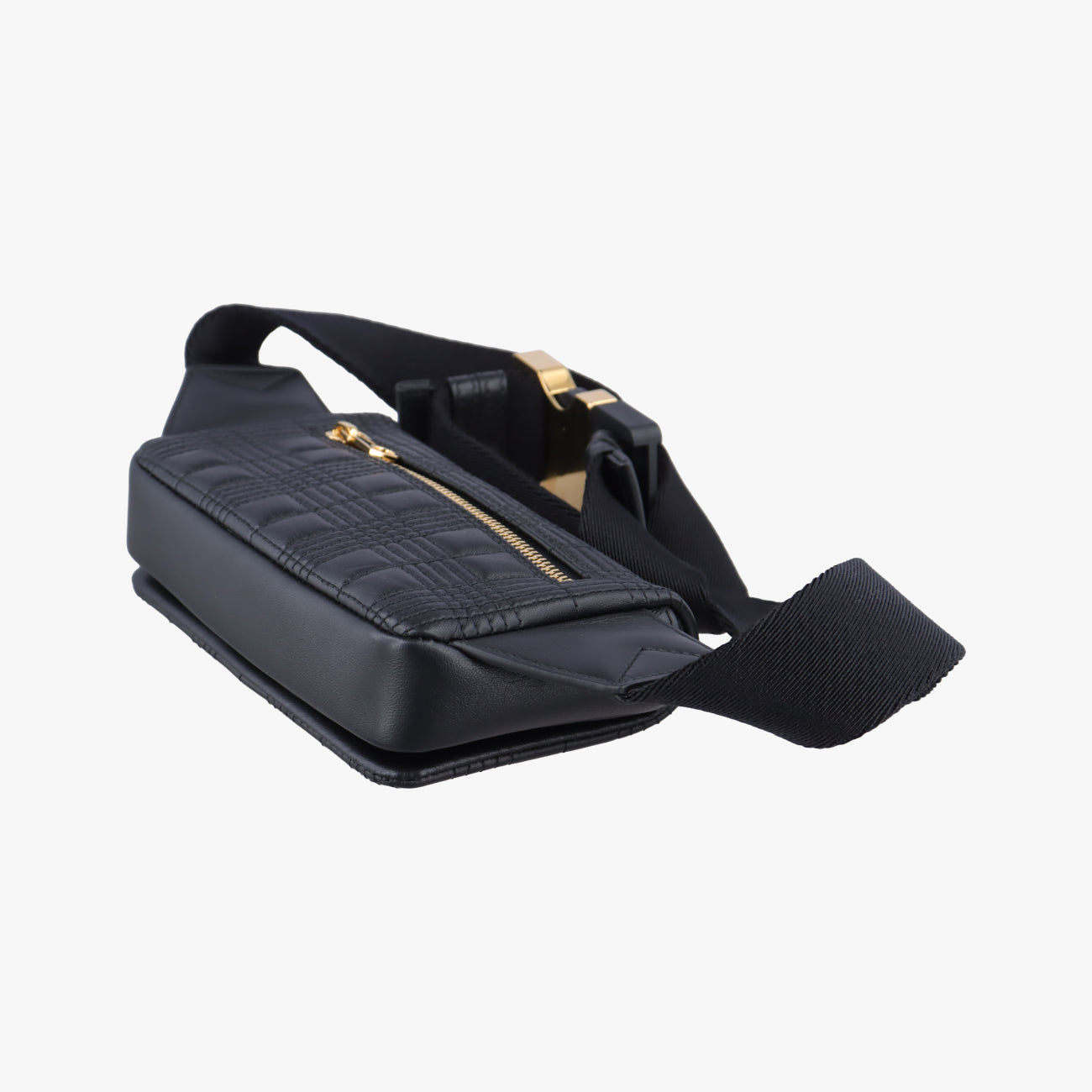 Quilted Lola TB logoBlackLeatherITPELMAG8526PRAキルティング ローラ TB ロゴブラックレザーITPELMAG8526PRA