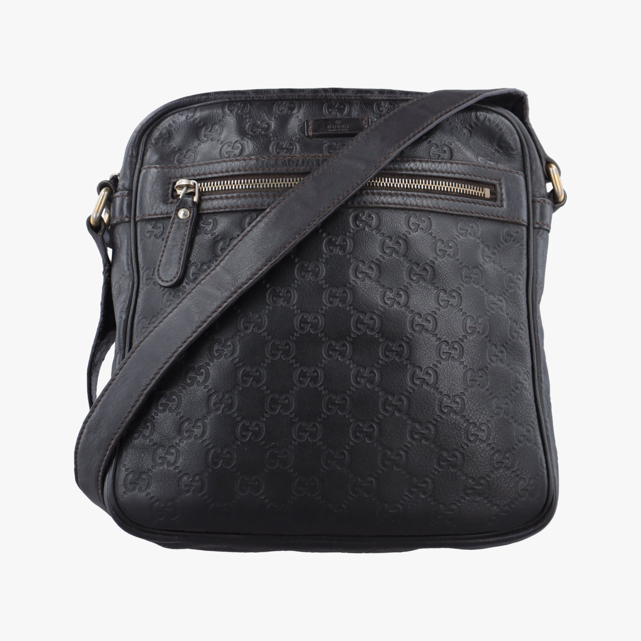 GG Imprime MessengerBlackLeather201448D013153189GGインプリメ メッセンジャーブラックレザー201448D013153189