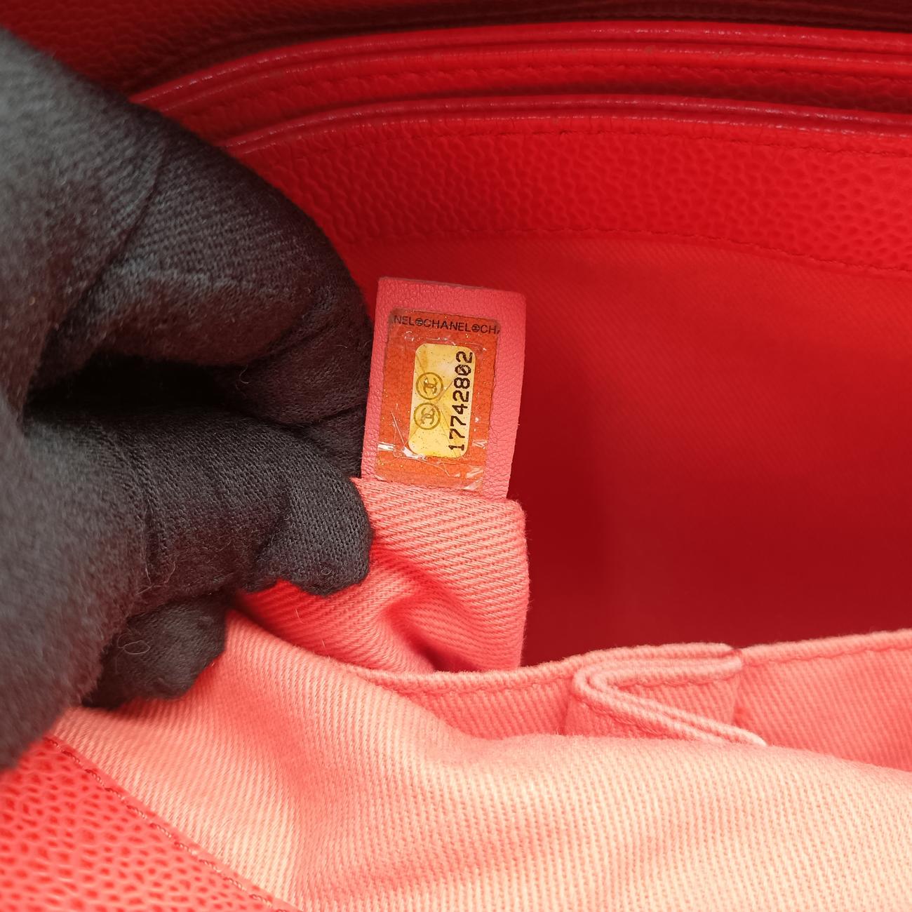 Mademoiselle BowlingOrange Redcaviar skinA6764217742802マドモアゼル ボーリングオレンジレッドキャビアスキンA6764217742802