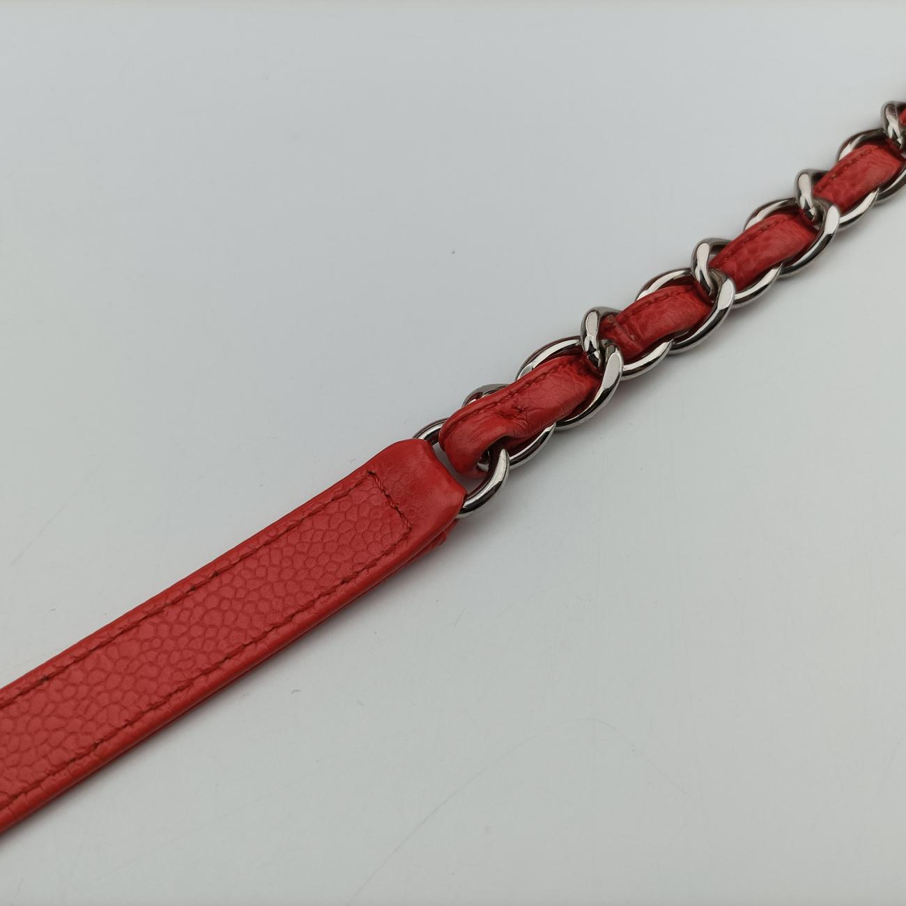 Mademoiselle BowlingOrange Redcaviar skinA6764217742802マドモアゼル ボーリングオレンジレッドキャビアスキンA6764217742802