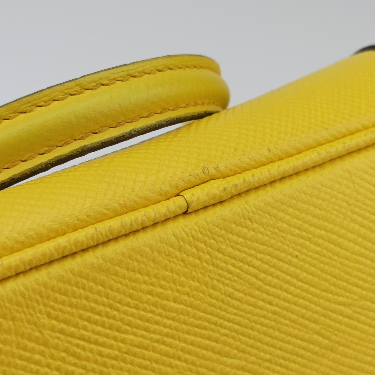 Cuir Studded Open PromenadeYellowSaffiano LeatherBN275325プロムナード スタッズイエローサフィアーノレザーBN275325