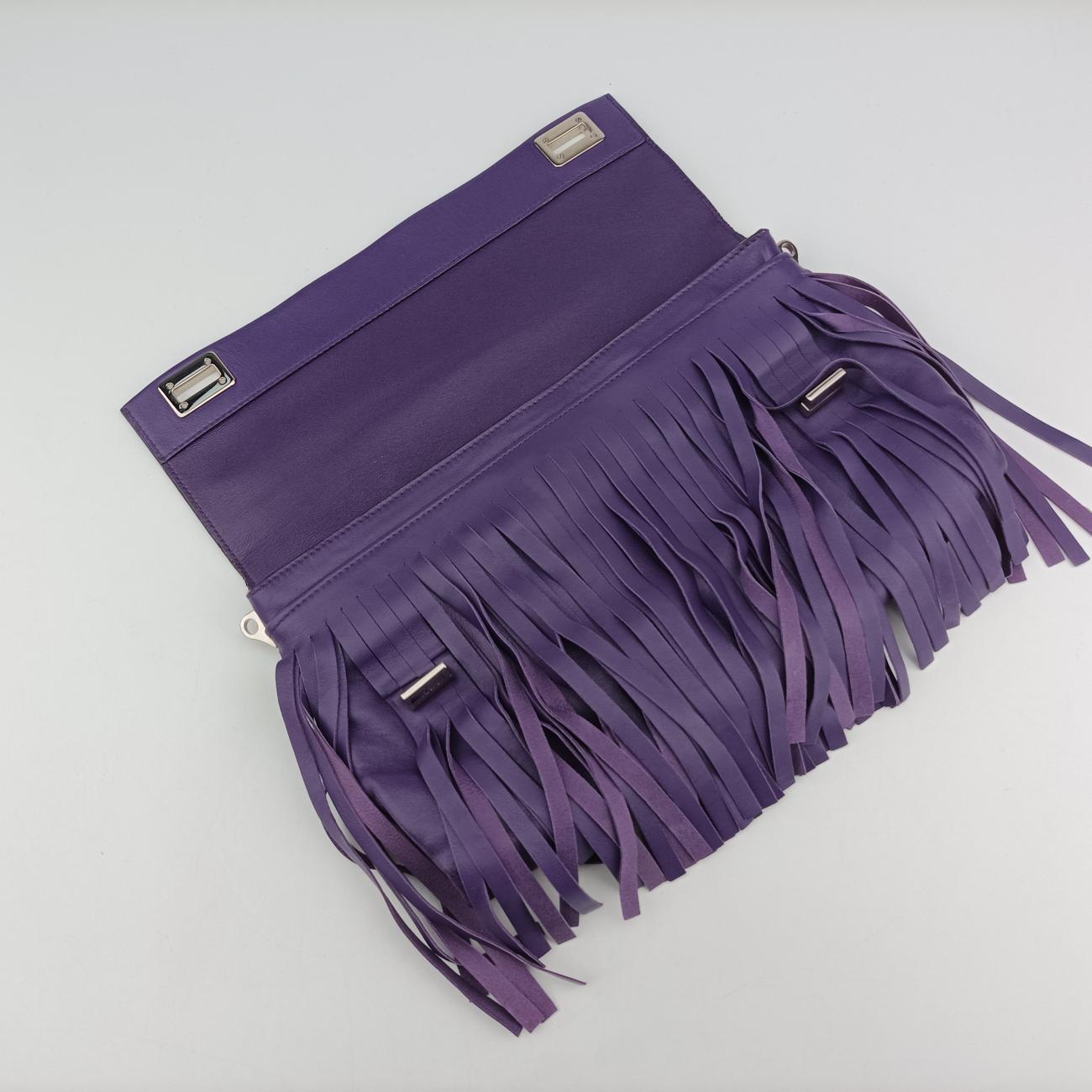 FringePurpleLeatherBT097531/OフレンジパープルレザーBT097531/O