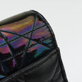Miss Dior Cannage New RockBlack x Multicolorlambskin×Patent18-MA-0185ミス ディオール カナージュ ニューロックブラック×マルチカラーラムスキン×パテント18-MA-0185