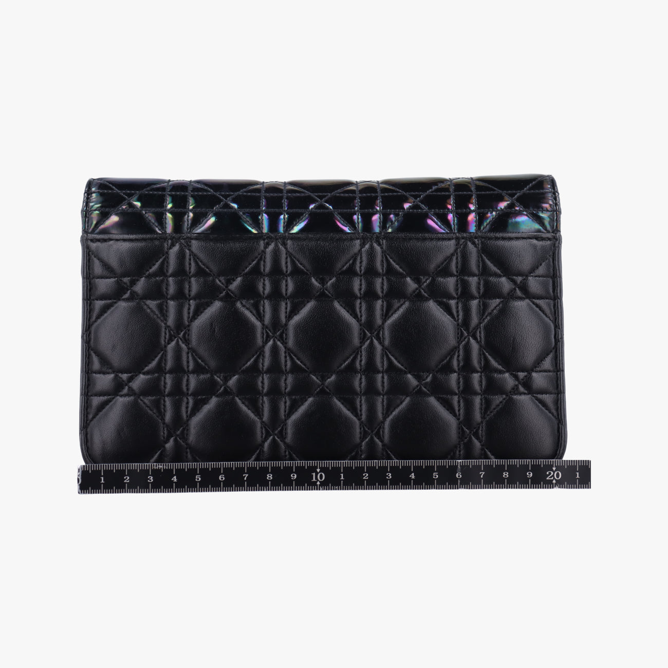 Miss Dior Cannage New RockBlack x Multicolorlambskin×Patent18-MA-0185ミス ディオール カナージュ ニューロックブラック×マルチカラーラムスキン×パテント18-MA-0185