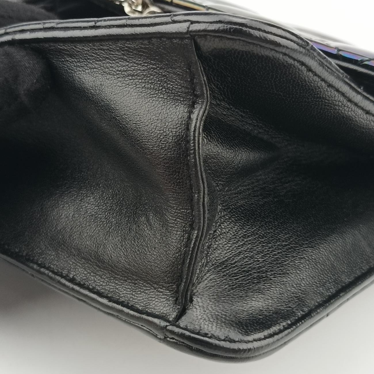 Miss Dior Cannage New RockBlack x Multicolorlambskin×Patent18-MA-0185ミス ディオール カナージュ ニューロックブラック×マルチカラーラムスキン×パテント18-MA-0185