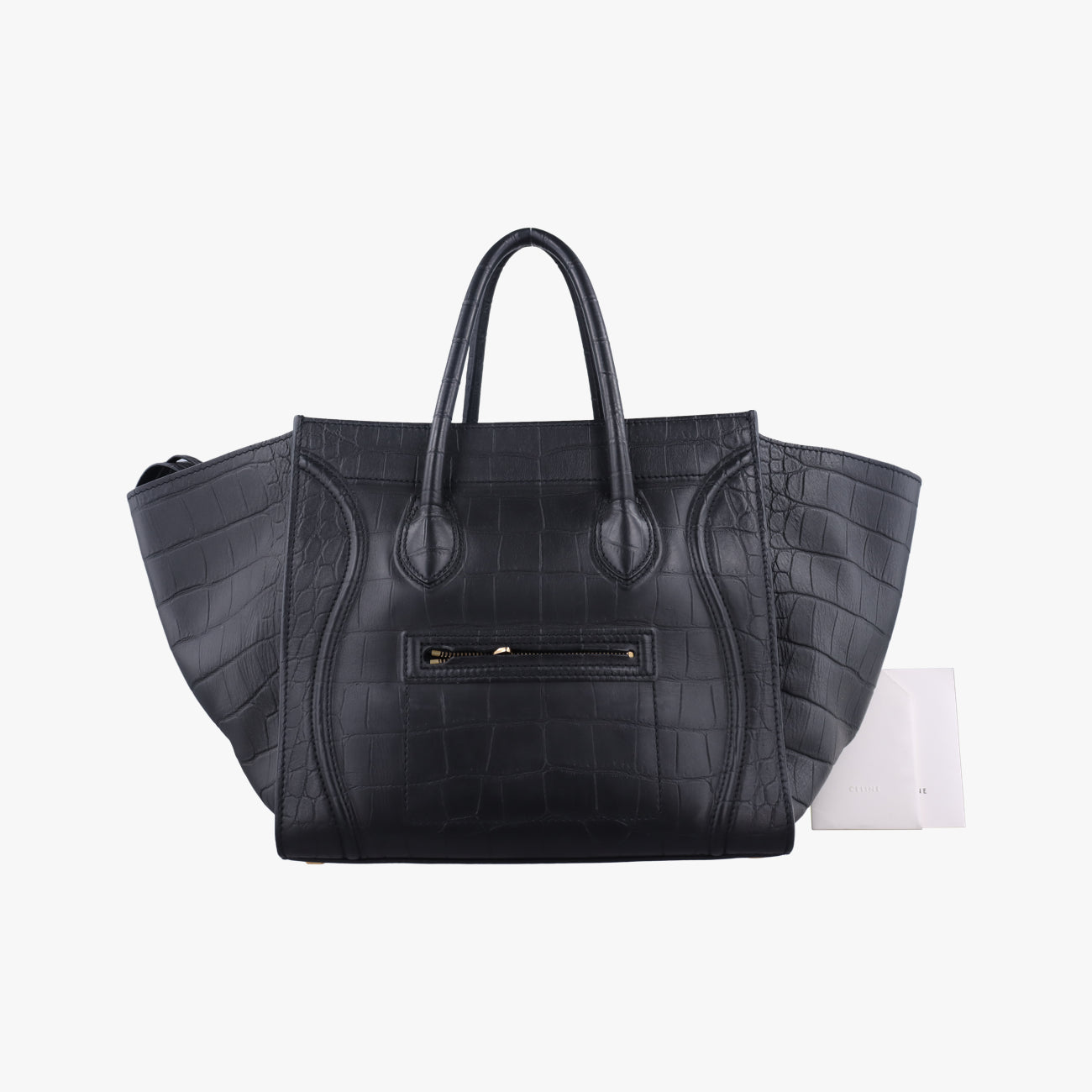 Luggage Small Square PhantomBlackLeatherF-PA-0132ラゲージスモールスクエアファントムブラックレザーF-PA-0132