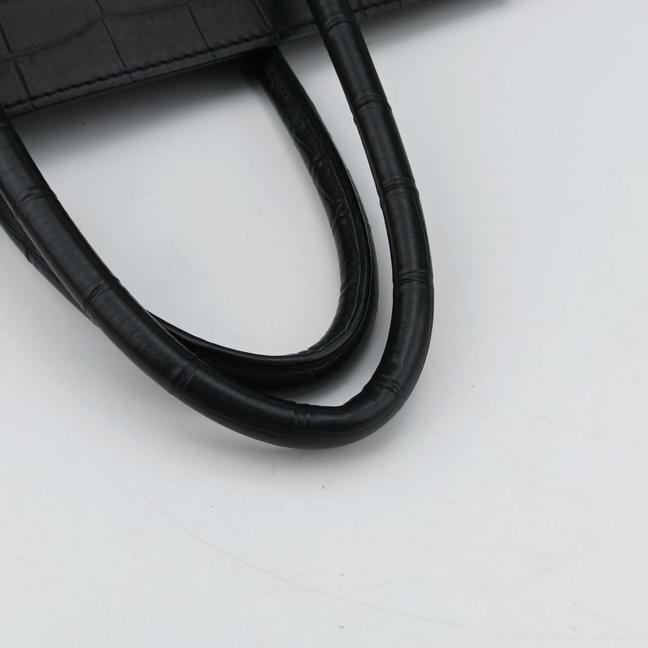 Luggage Small Square PhantomBlackLeatherF-PA-0132ラゲージスモールスクエアファントムブラックレザーF-PA-0132