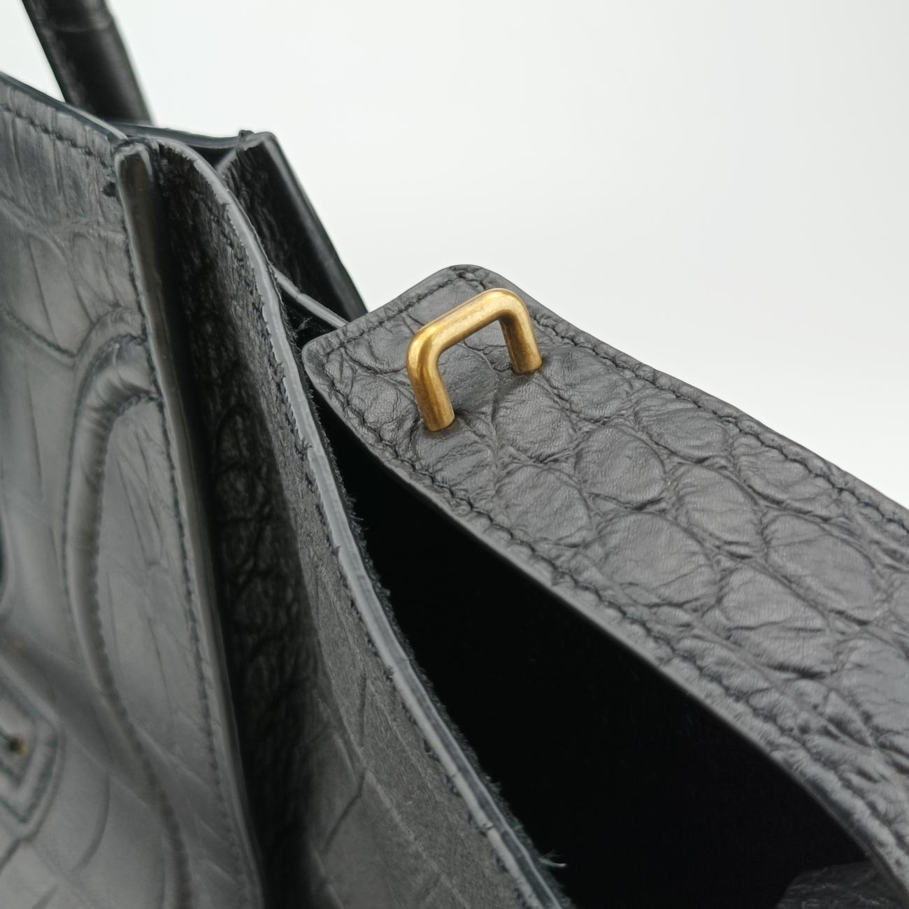 Luggage Small Square PhantomBlackLeatherF-PA-0132ラゲージスモールスクエアファントムブラックレザーF-PA-0132