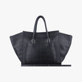 Luggage Small Square PhantomBlackLeatherF-PA-0132ラゲージスモールスクエアファントムブラックレザーF-PA-0132