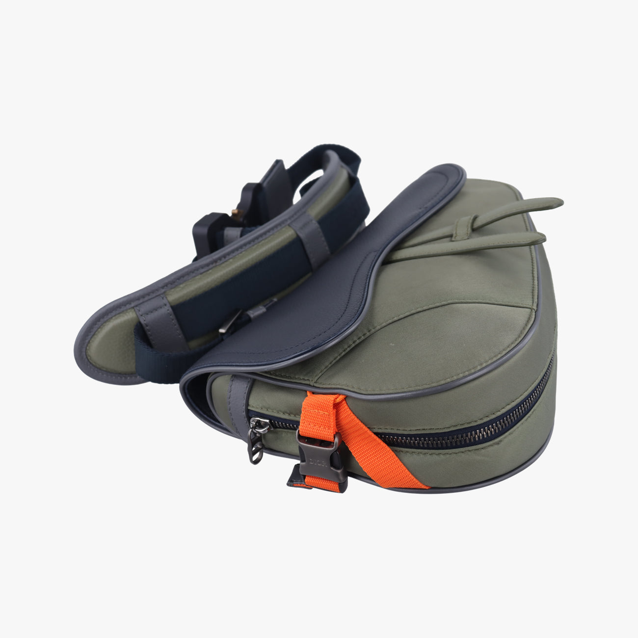 saddle bagGreen x NavyLeather×Nylon27-BO-0291サドルバッググリーン×ネイビーレザー×ナイロン27-BO-0291