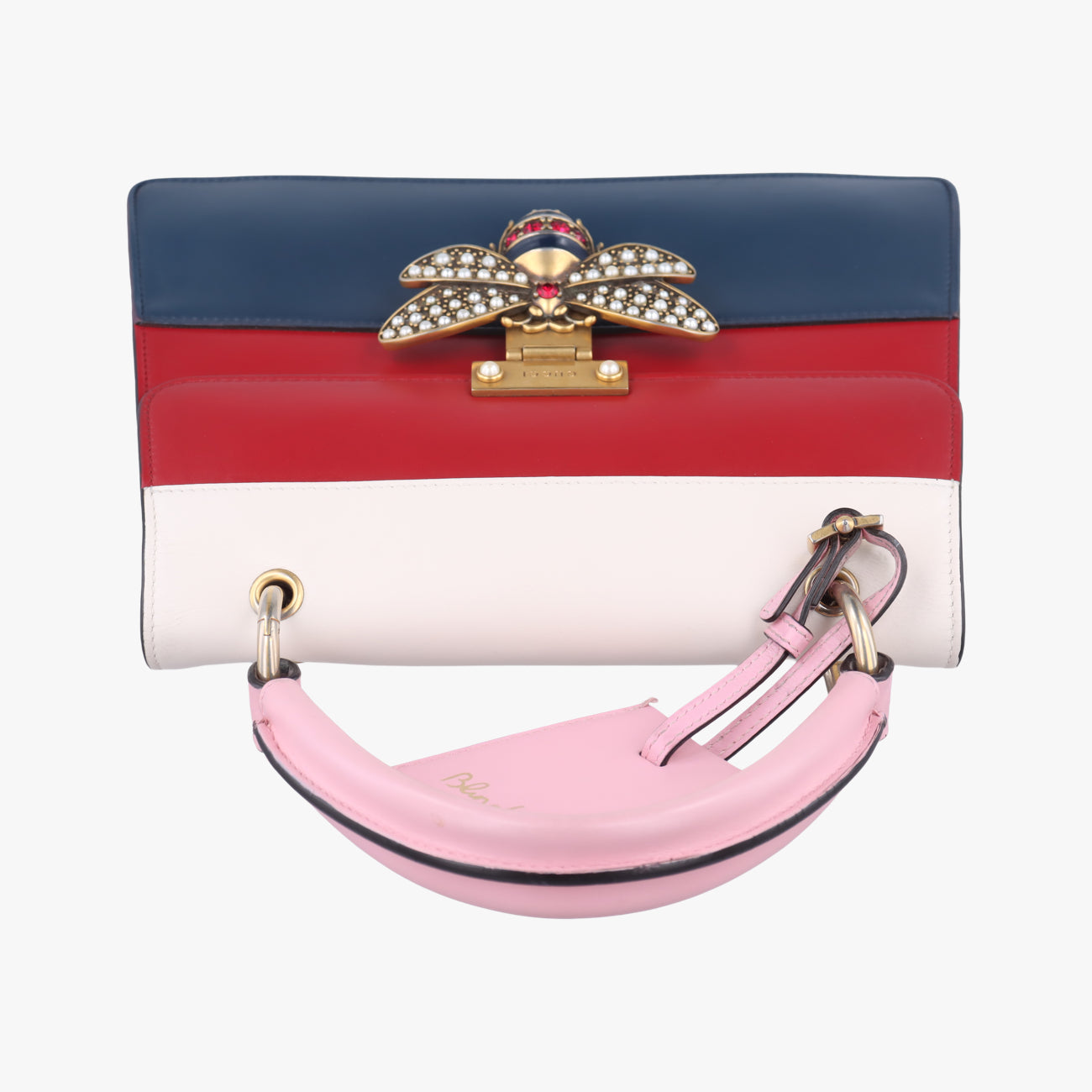 Queen MargaretWhite x Red x Blue x PinkLeather476541I023890312クイーン マーガレットホワイト×レッド×ブルー×ピンクレザー476541I023890312