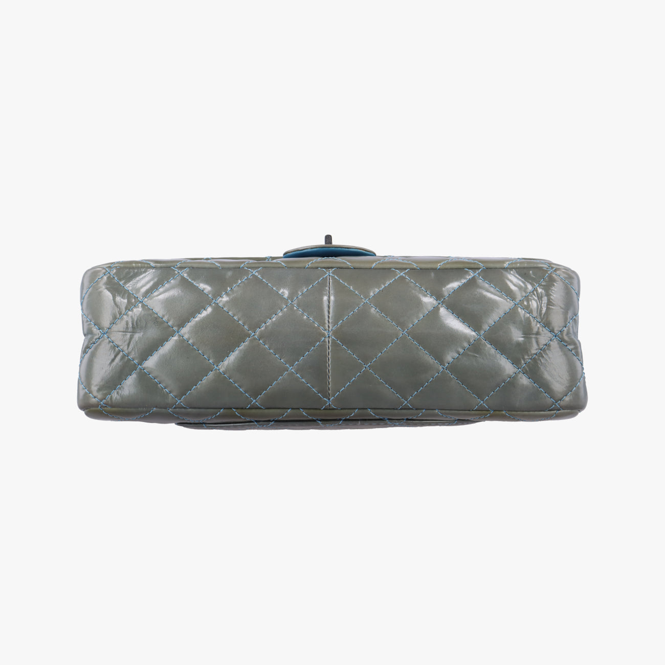 2.55 MatelasseGreenPatent LeatherA37587149676882.55 ダブルフラップマトラッセグリーンパテントA3758714967688