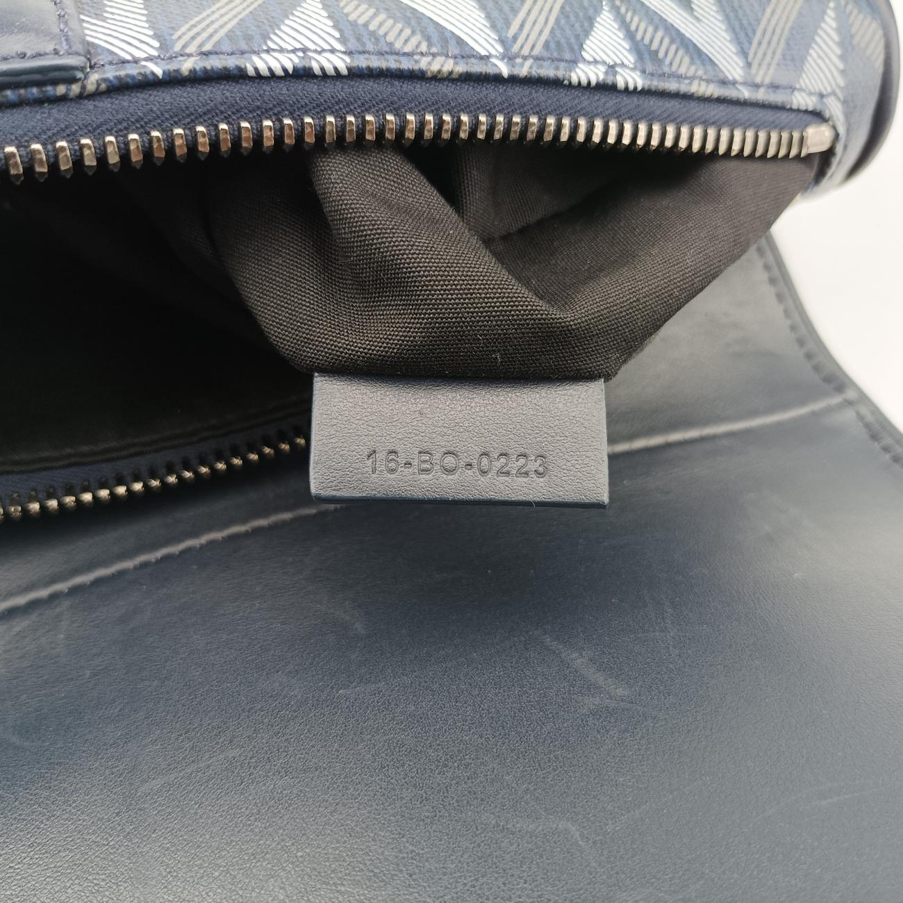 SaddleNavy×GreyPVC coated canvas × leather16-BO-0223サドルネイビー×グレーPVCコーティングキャンバス×レザー16-BO-0223