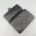 Matelasse 25 Push Lock ChainBlacklambskinA0357011273450マトラッセ25 プッシュロック チェーンブラックラムスキンA0357011273450