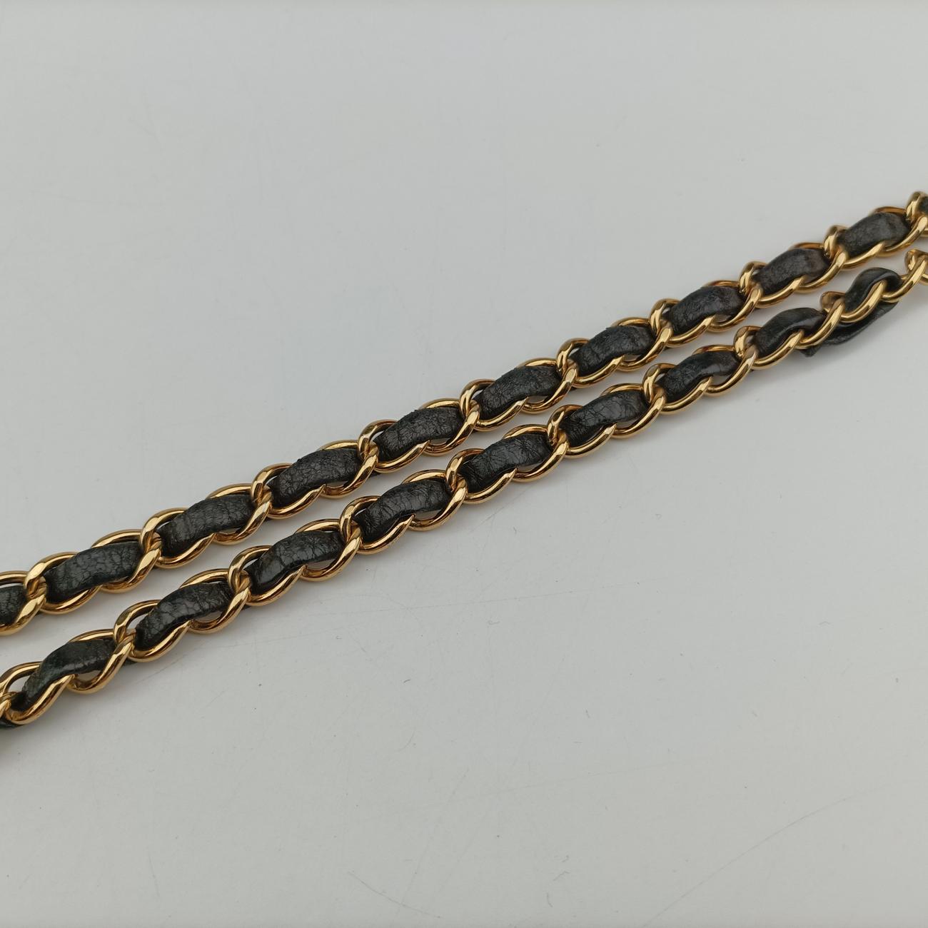 Matelasse 25 Push Lock ChainBlacklambskinA0357011273450マトラッセ25 プッシュロック チェーンブラックラムスキンA0357011273450